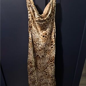 Vici Tan and Brown Animal Print Dress